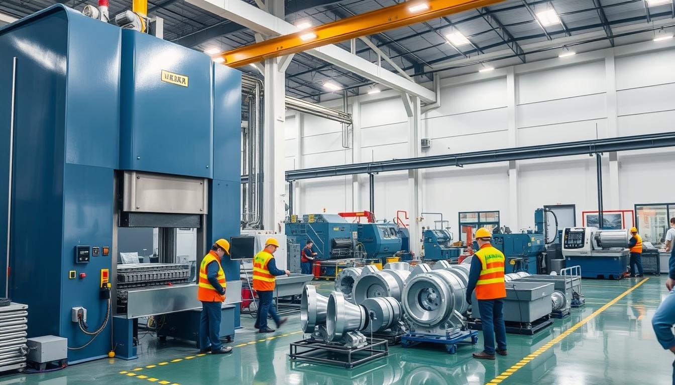 Maikong Forge aluminum forging facility in Shenzhen showing advanced production equipment