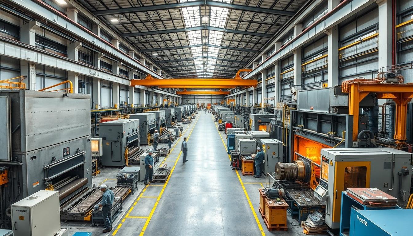 Maikong Forge production floor showing various aluminum forging equipment and processes