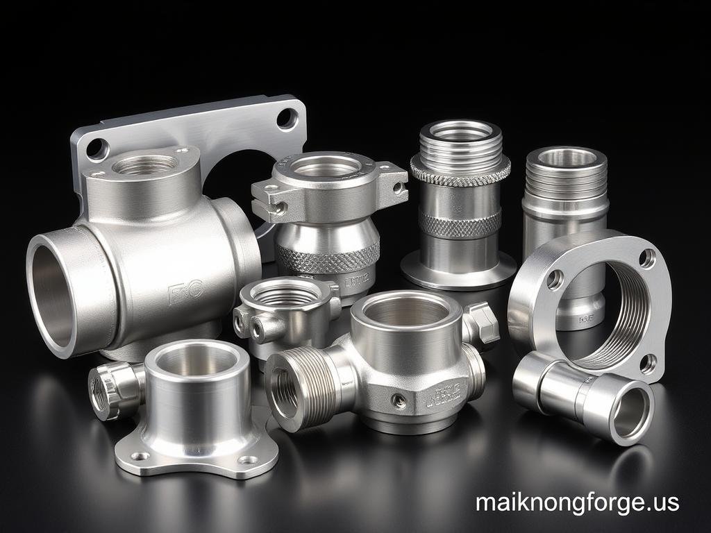 Marine and defense aluminum forged parts from MAIKONG showing corrosion-resistant components