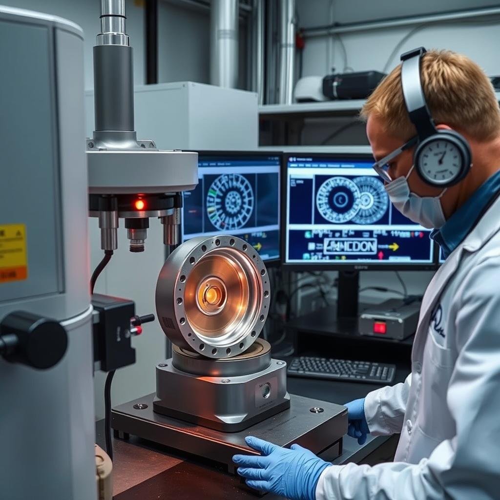 Material testing for machined forged aluminum center wheel Material testing for machined forged aluminum center wheel