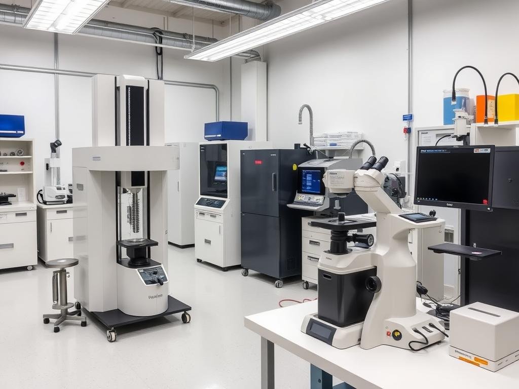 Material testing laboratory at MAIKONG's steel forging facility