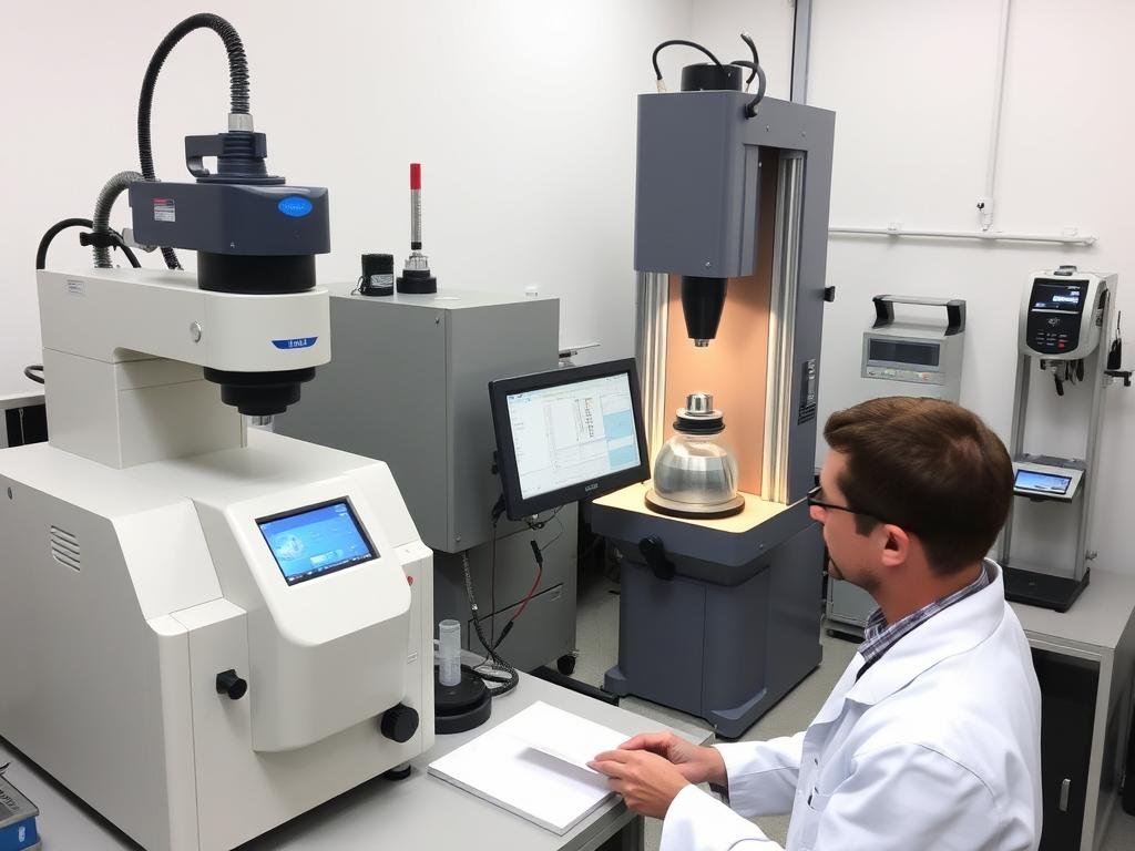 Material testing laboratory for aluminum alloy verification