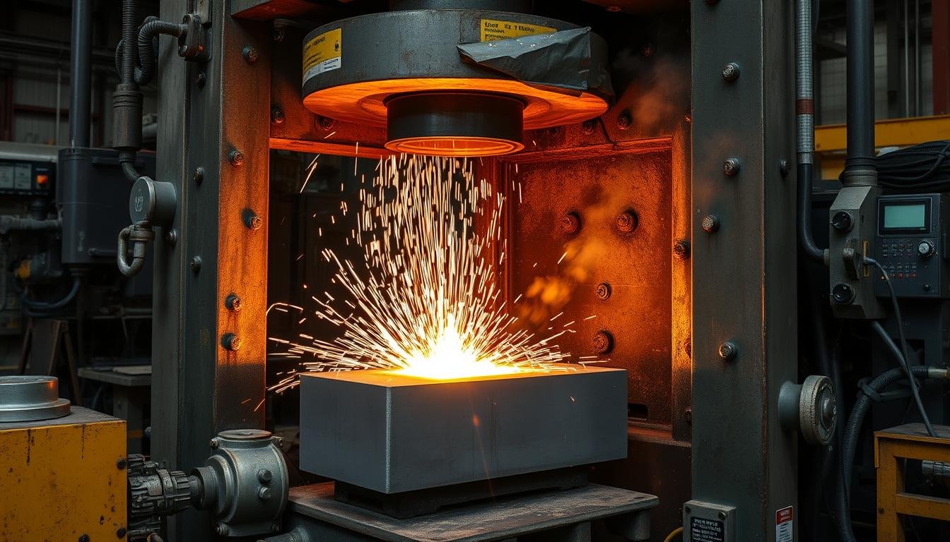Metal forging process at MAIKONG facility