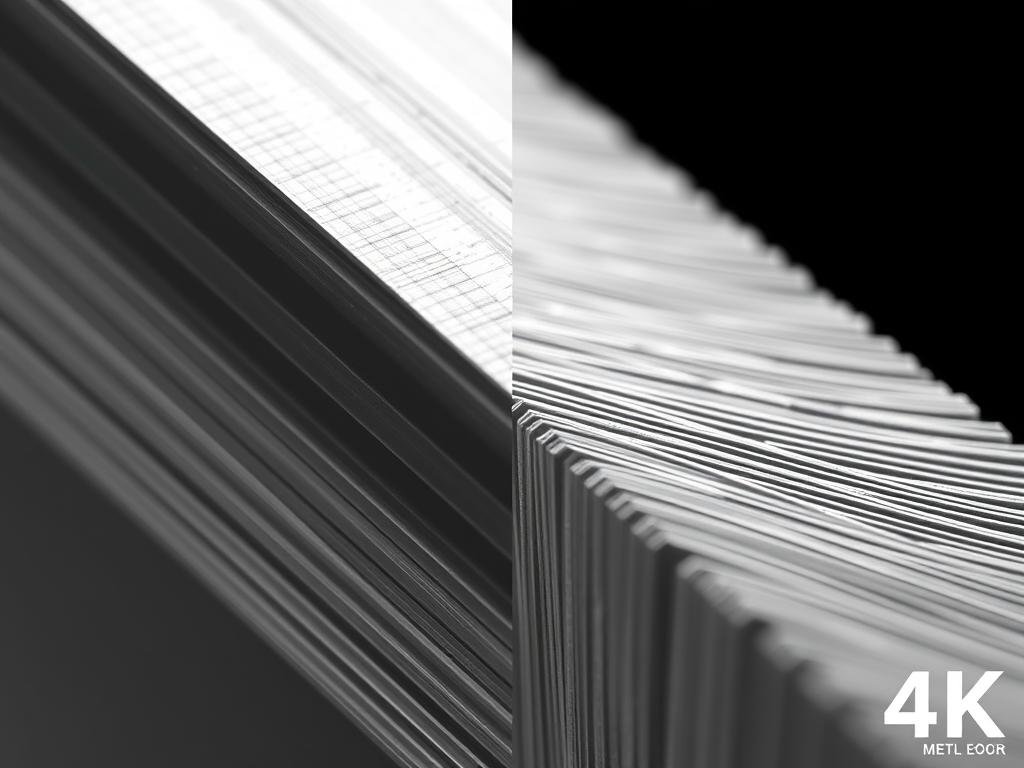 Microscopic view of grain structure in forged vs machined aluminum showing aligned grains in forged material