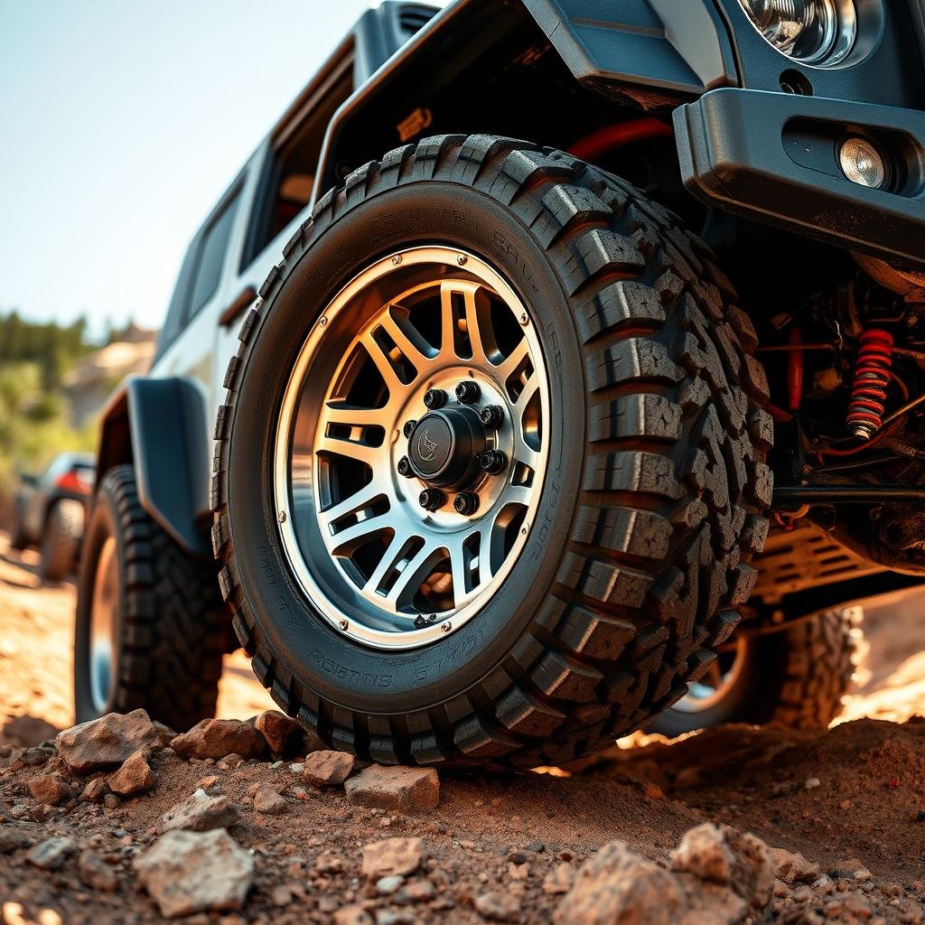 Off-road application of machined forged aluminum center wheel Off-road application of machined forged aluminum center wheel