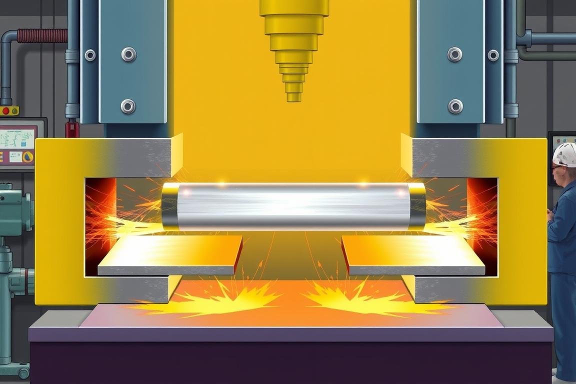 Open die forging process for aluminum alloys