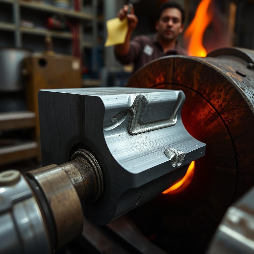 Open die forging process for aluminum