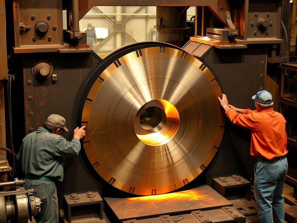 Open die forging process with flat dies and workpiece manipulation