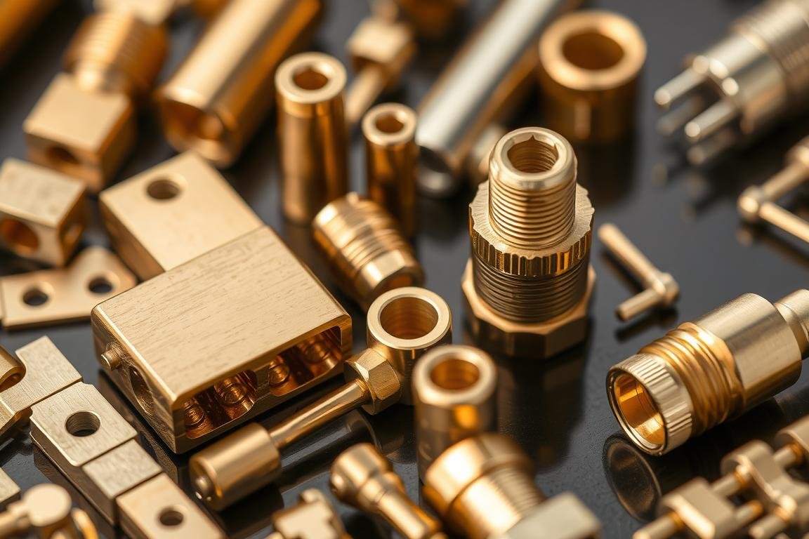 Precision brass electrical components manufactured through extrusion