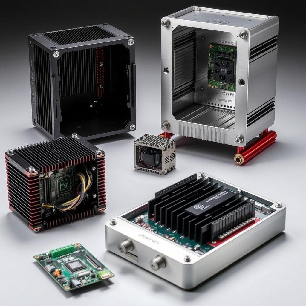 Precision electronic enclosures and heat sinks created through billet machining