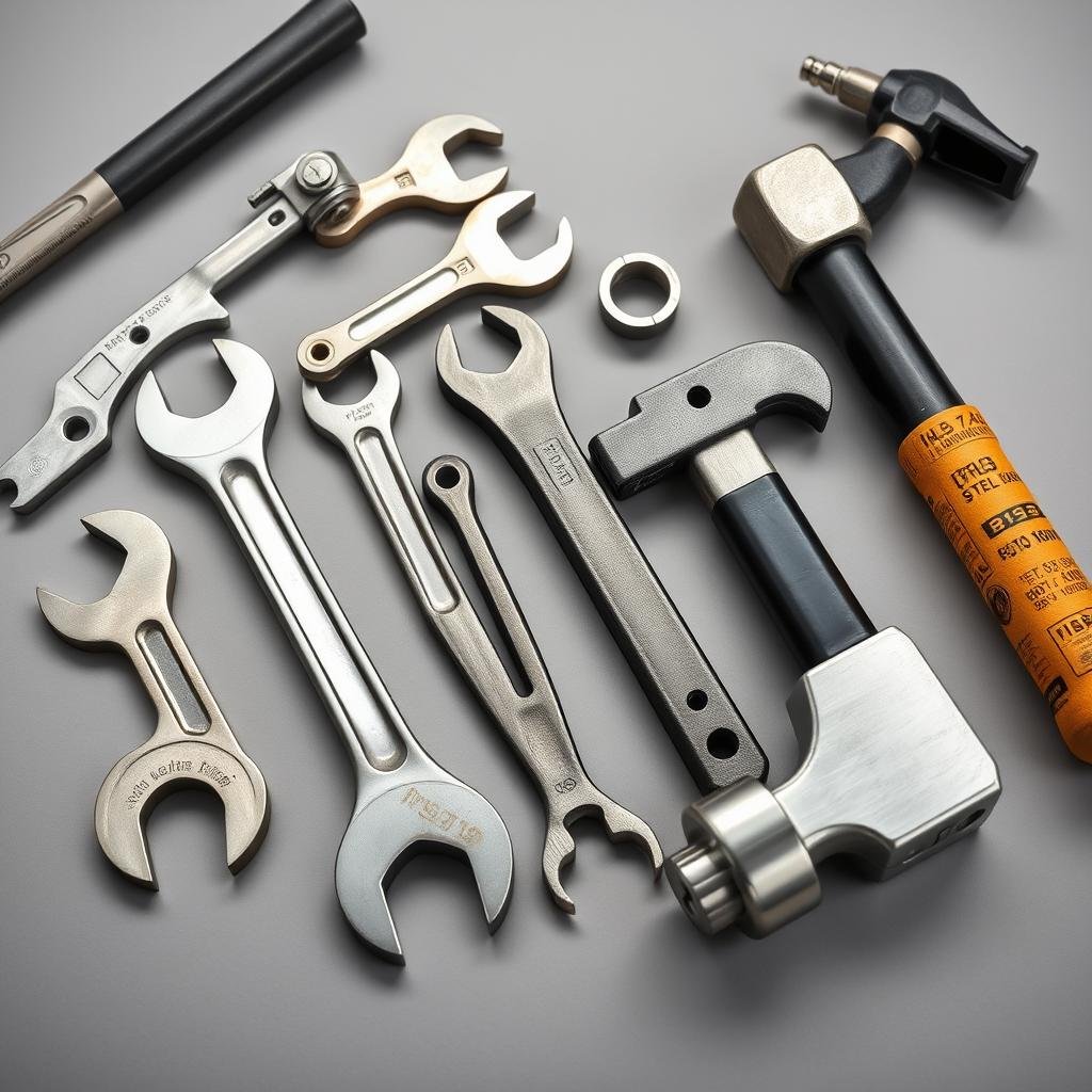 Precision forged steel hand tools and industrial equipment