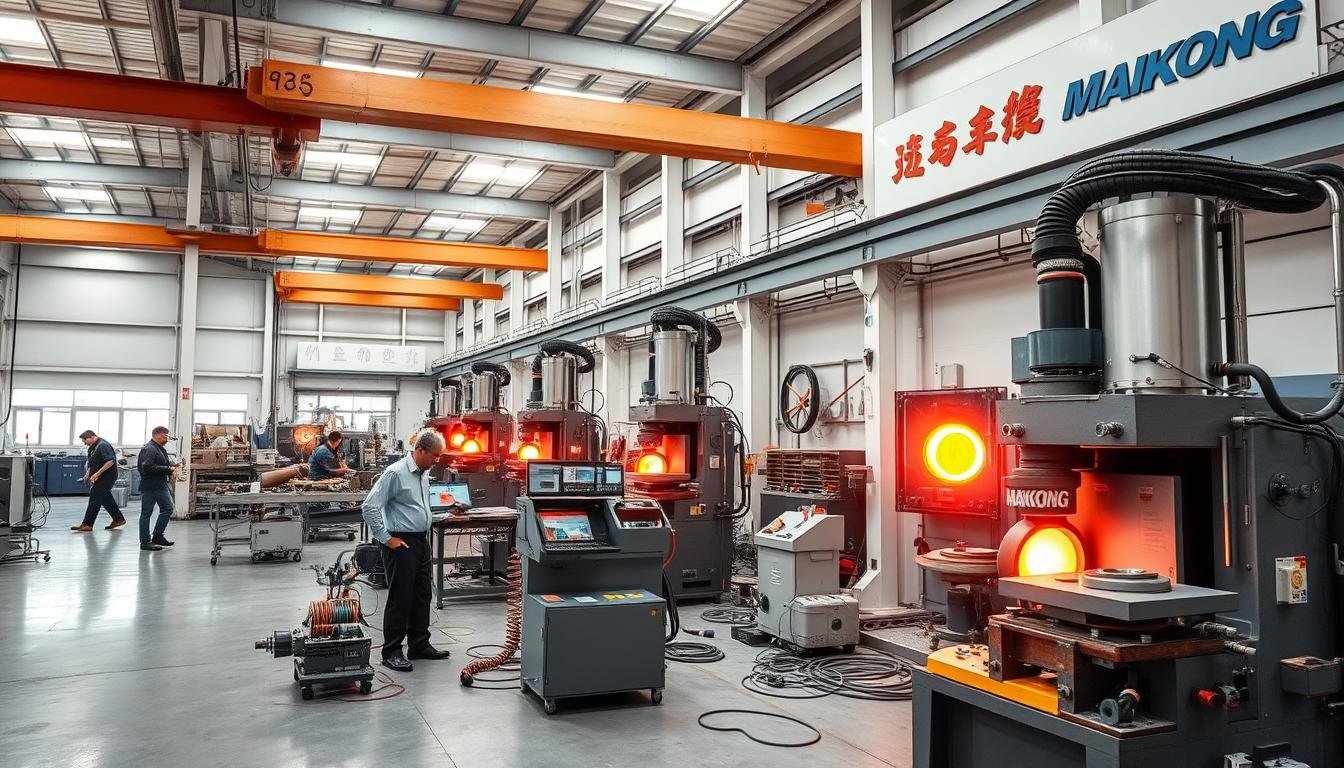 Precision forging equipment at MAIKONG manufacturing facility