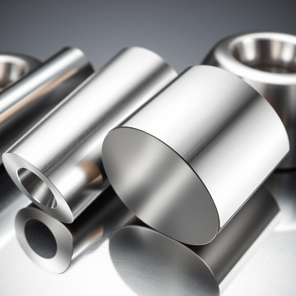 Precision machined aluminum forgings with mirror finish