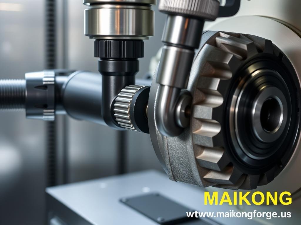 Precision measurement of gear tooth profile on a MAIKONG manufactured component