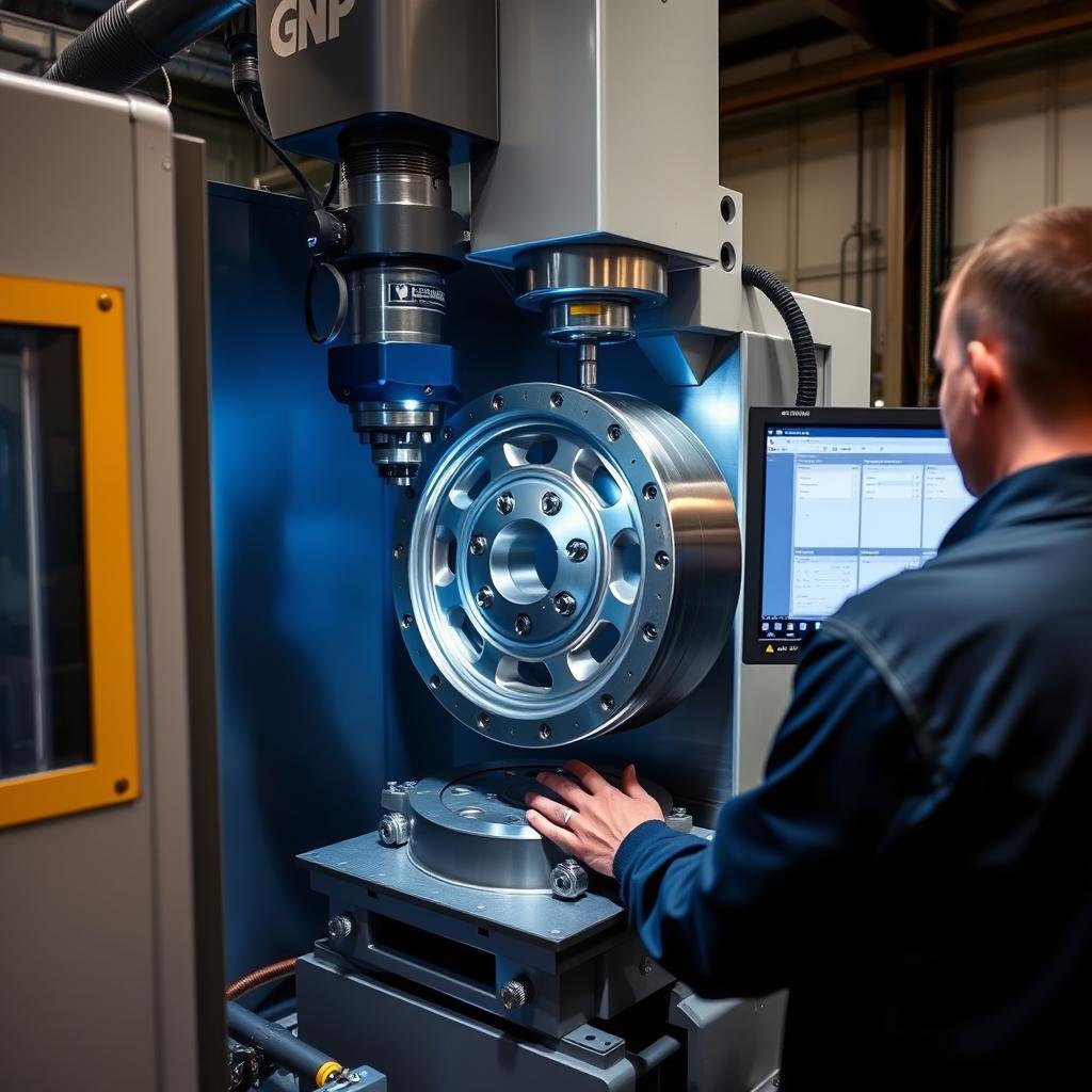 Precision measurement of machined forged aluminum center wheel Precision measurement of machined forged aluminum center wheel