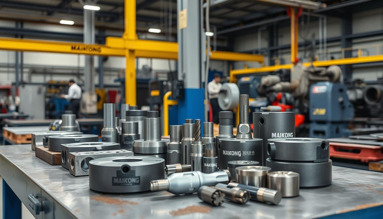 Professional forge tooling equipment in industrial setting with MAIKONG branding
