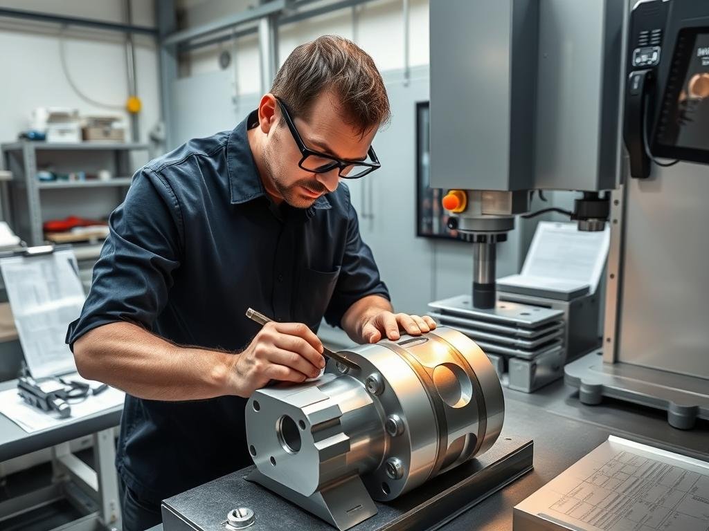 Quality control inspection of aluminum forgings at MAIKONG