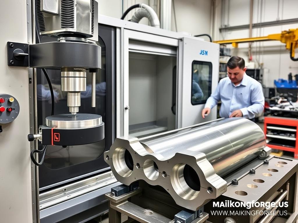 Quality control inspection of forged aluminum parts