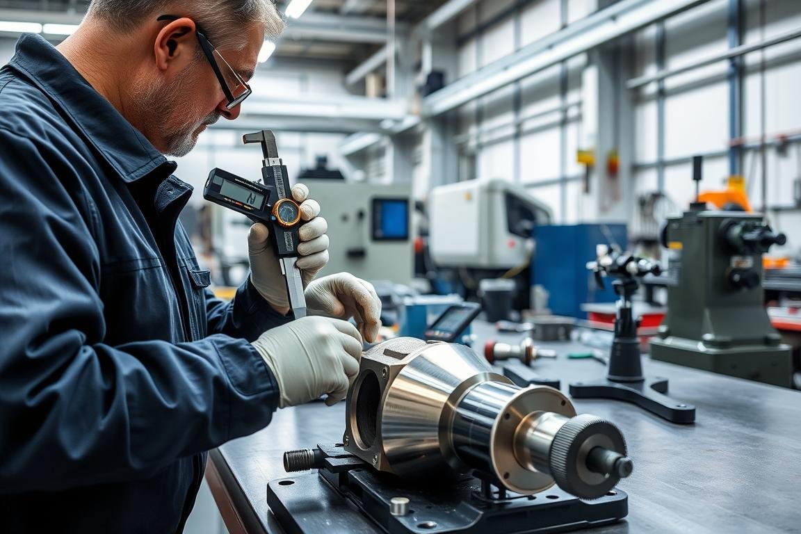 Quality control inspection of forged components at MAIKONG