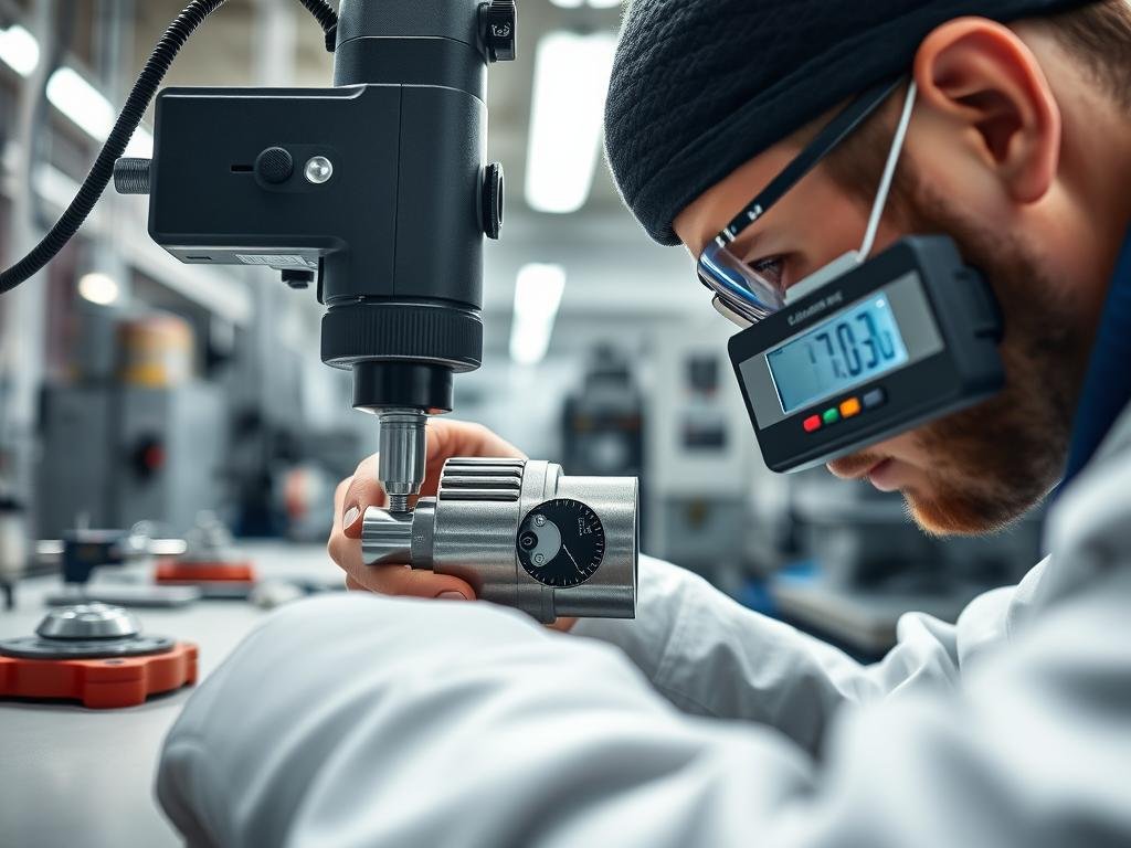 Quality control inspection of forged metal components at MAIKONG Quality control inspection of forged metal components at MAIKONG