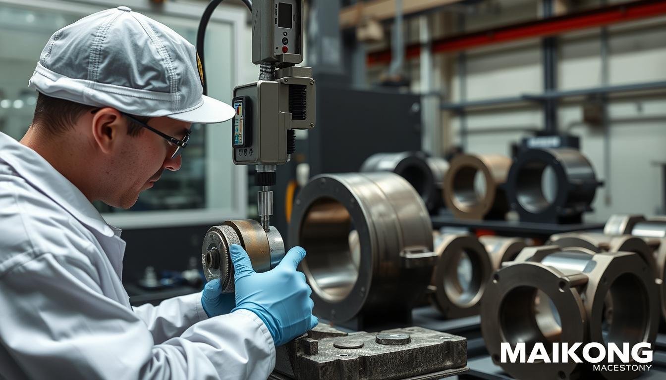 Quality control inspection of forged metal parts