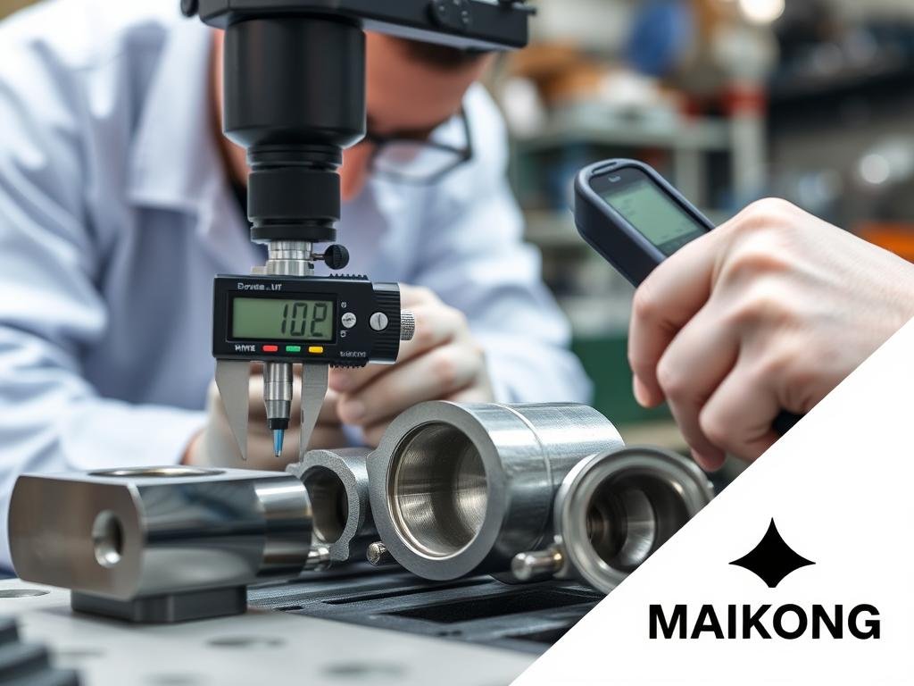 Quality control inspection of forged parts at MAIKONG