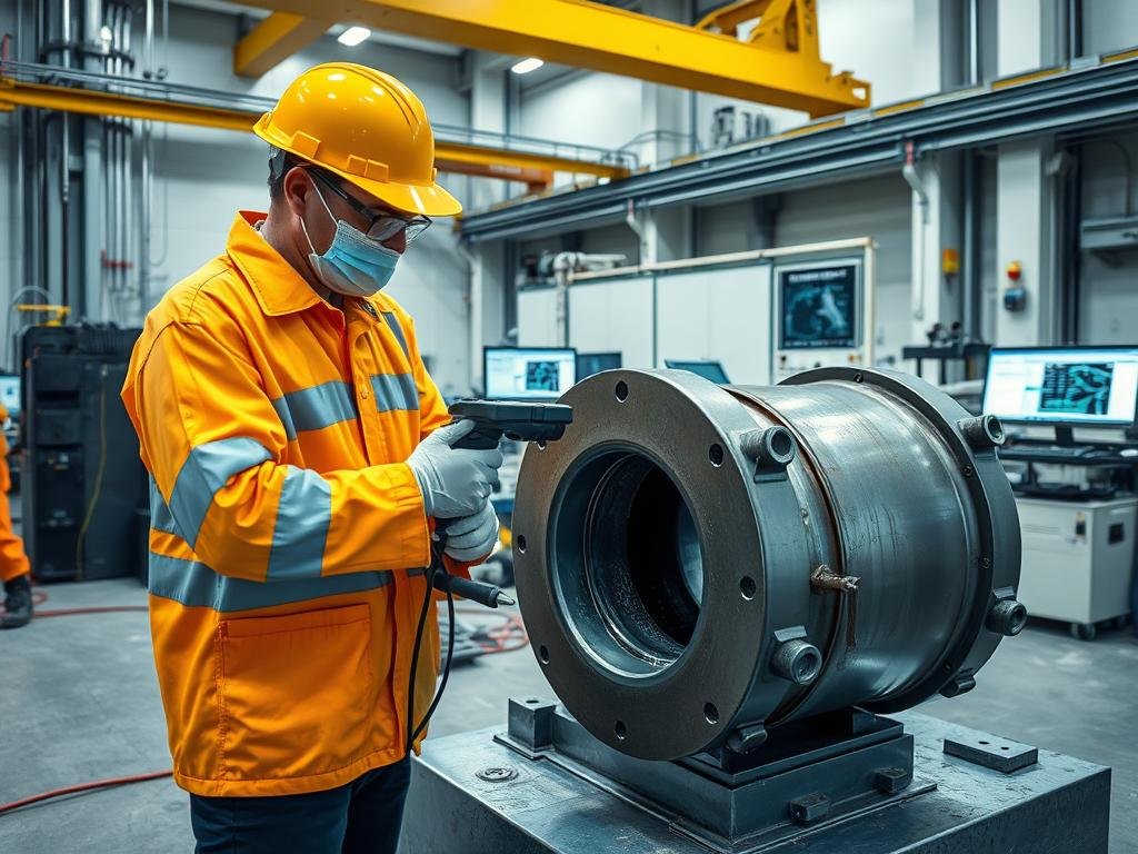 Quality control inspection of forged steel components