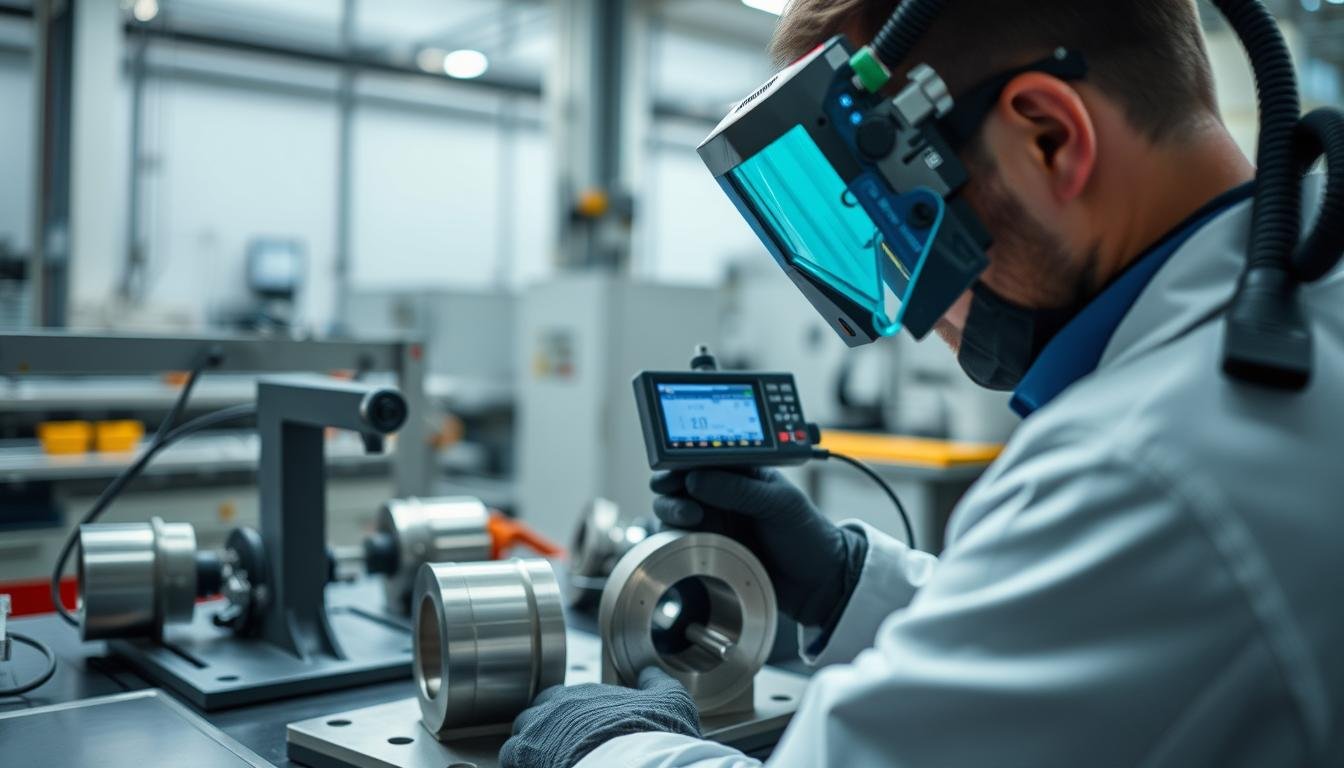 Quality control inspection of metal forge components at MAIKONG