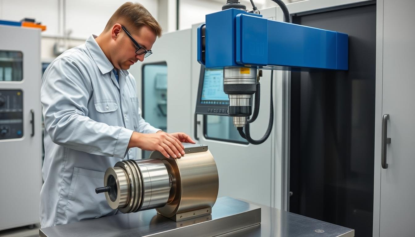 Quality control inspection of metal forge parts