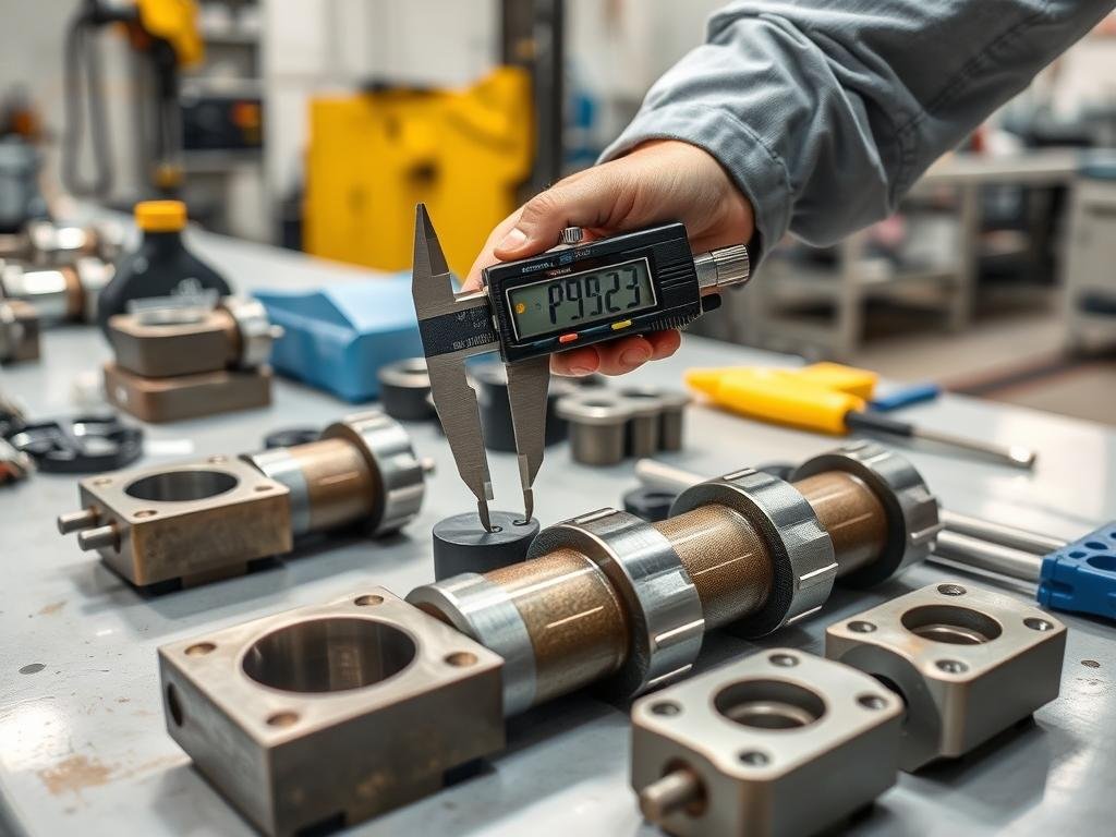 Quality control inspection of metal forged components