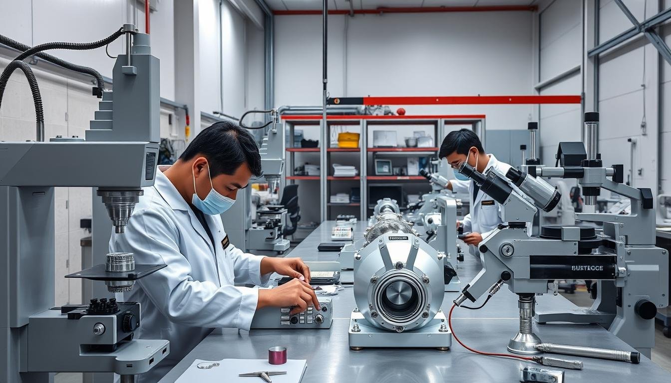 Quality control process for aluminum forged parts at MAIKONG, representing modern standards in the History of Aluminum Forging