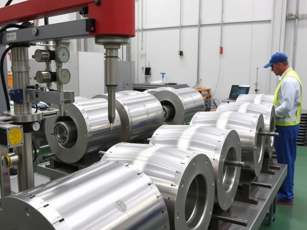 Quality control testing of cold forged type-ii anodized machined aluminum spools Quality control testing of cold forged type-ii anodized machined aluminum spools