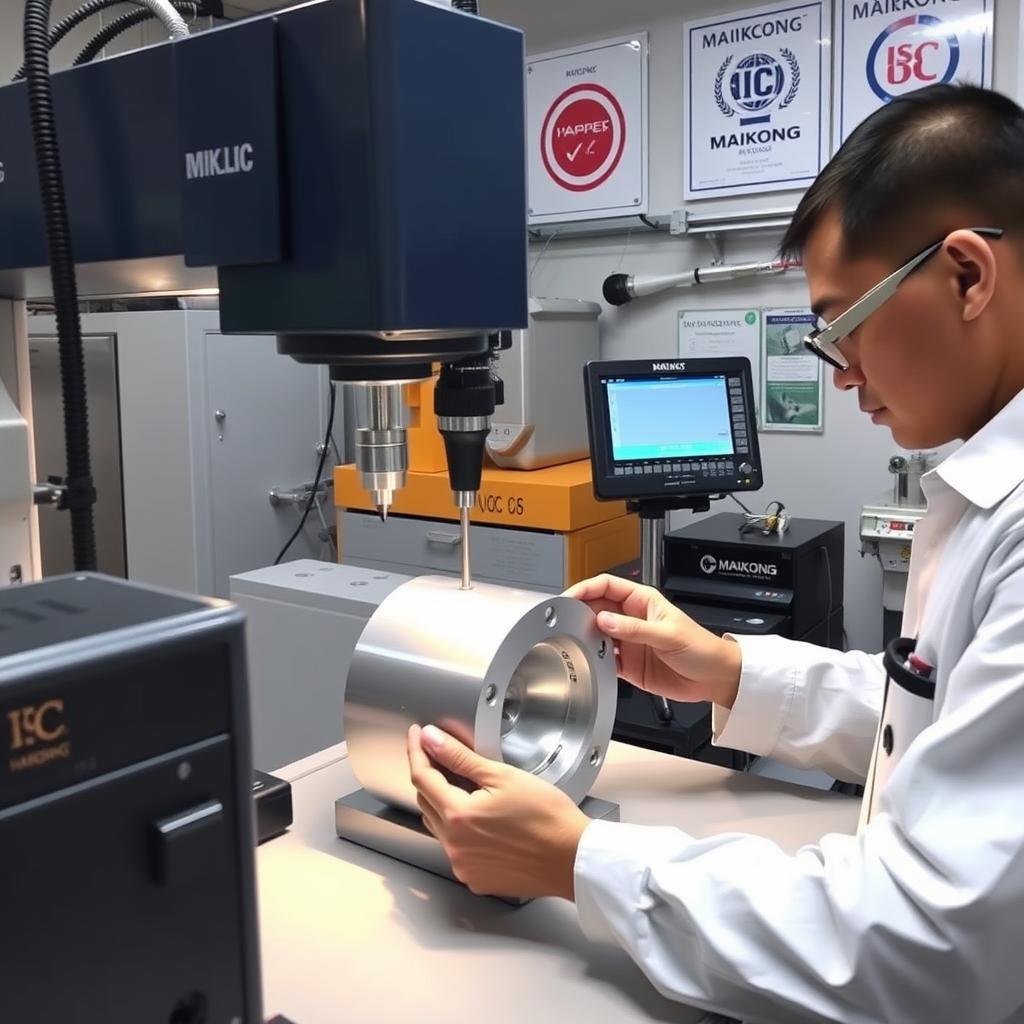 Quality inspection of aluminum forgings at MAIKONG facility