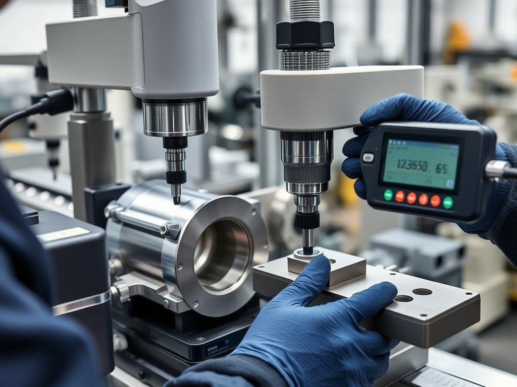 Quality inspection of forged aluminum components at MAIKONG factory