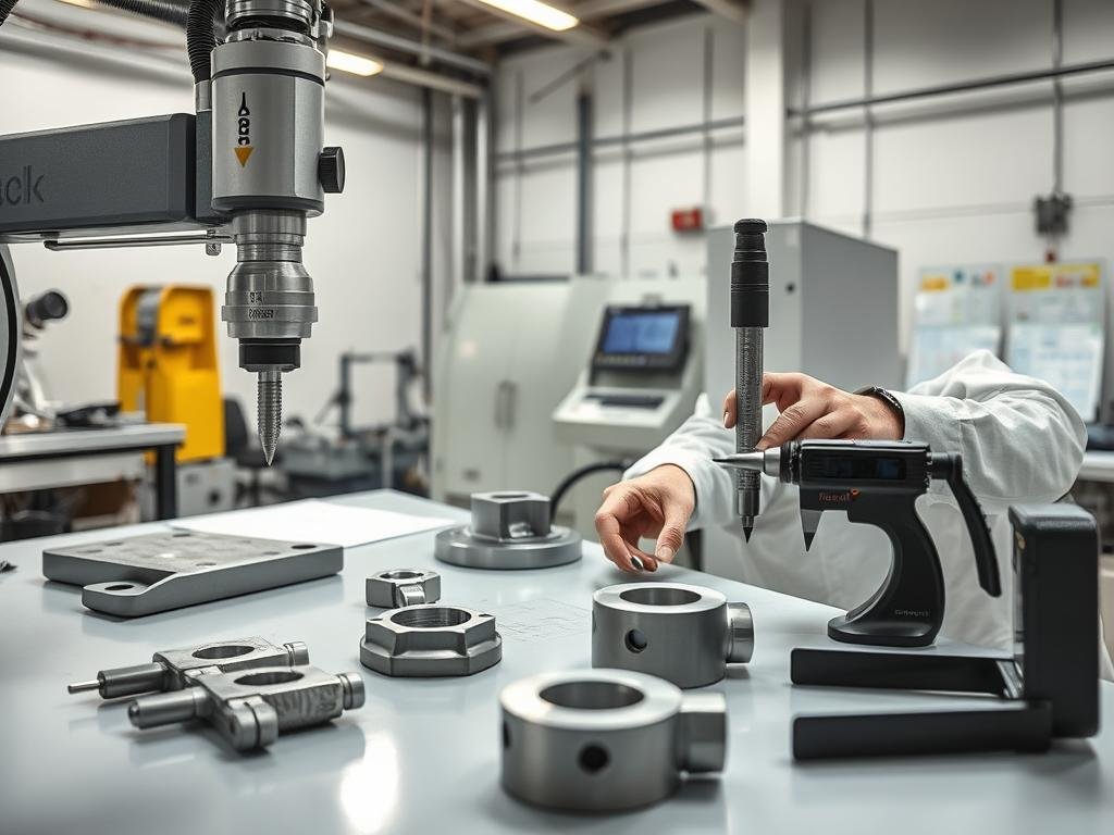 Quality inspection of forged components using precision measuring equipment