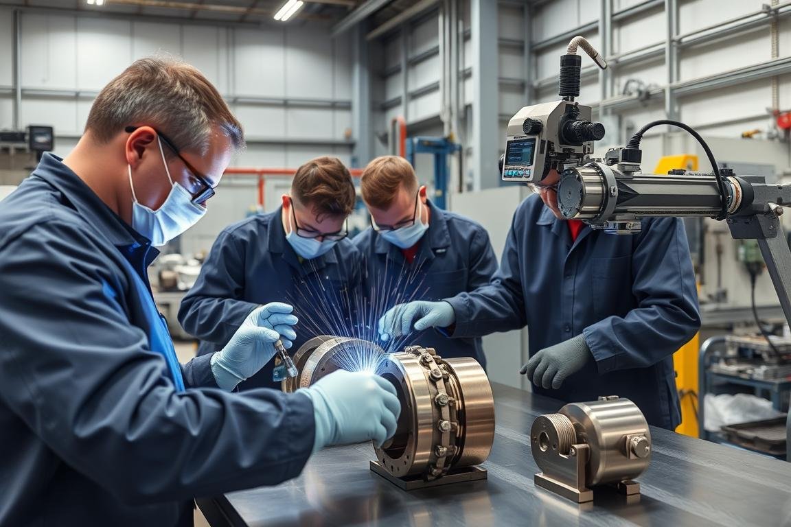 Quality inspection of forged components using various testing methods