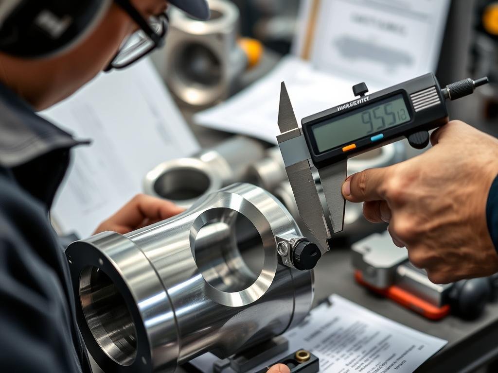 Quality inspection of hot forged aluminum components at MAIKONG facility