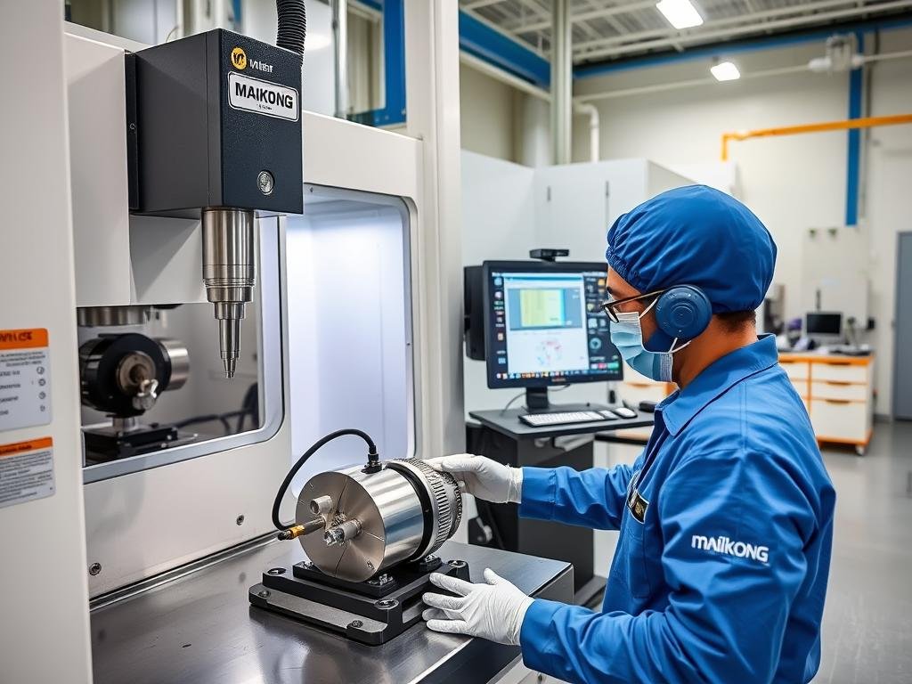 Quality inspection of machined components at MAIKONG