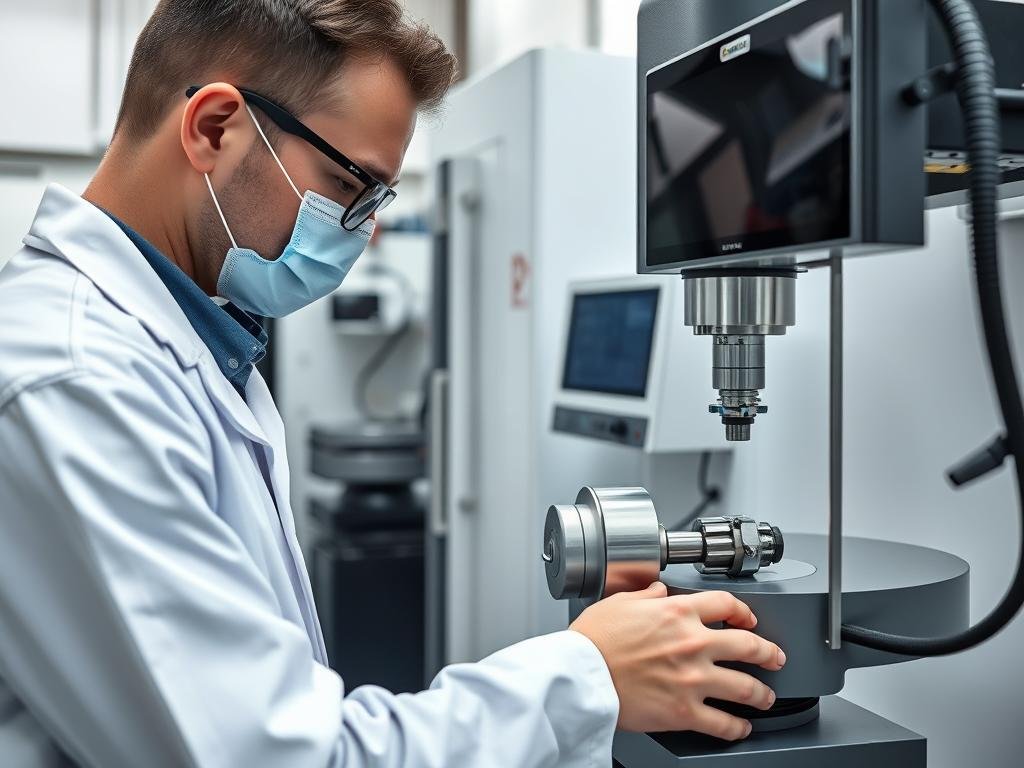 Quality inspection of machined parts using precision equipment