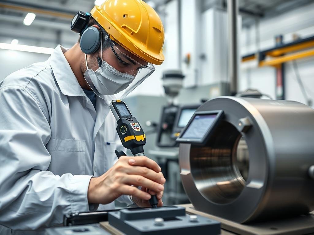 Quality inspection of steel forgings using advanced testing equipment Quality inspection of steel forgings using advanced testing equipment