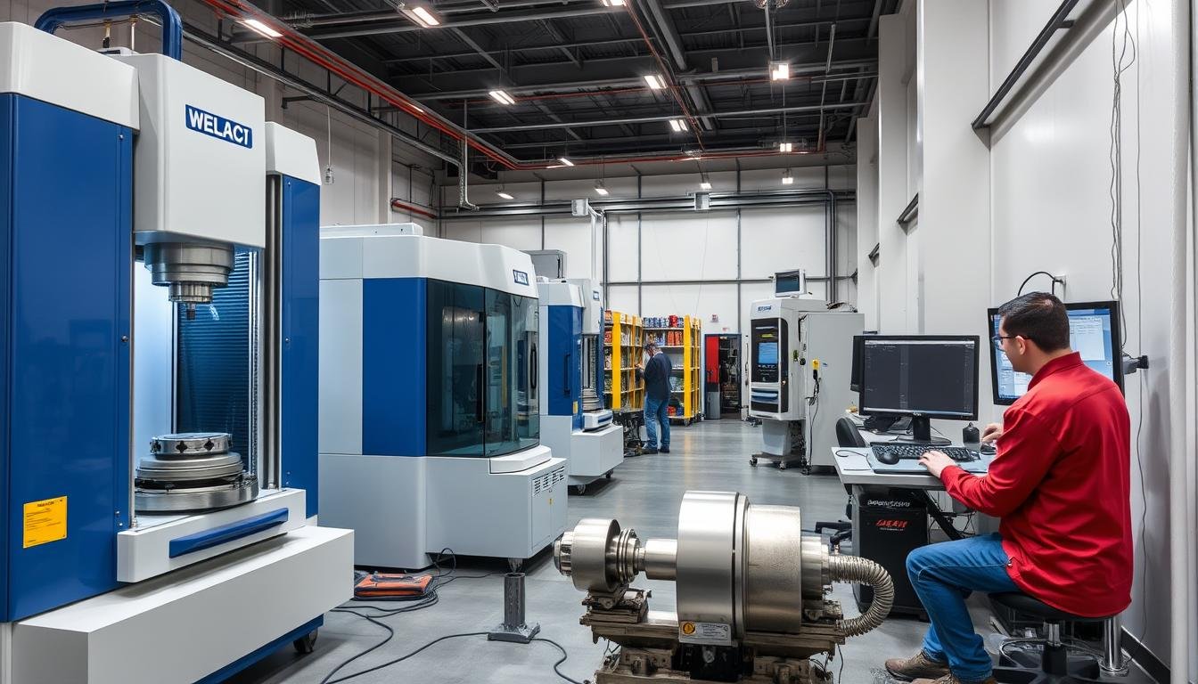 Quality testing equipment for cold forging tools at MAIKONG facility