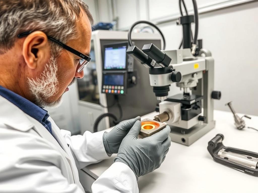 Quality testing of forged components at MAIKONG's laboratory