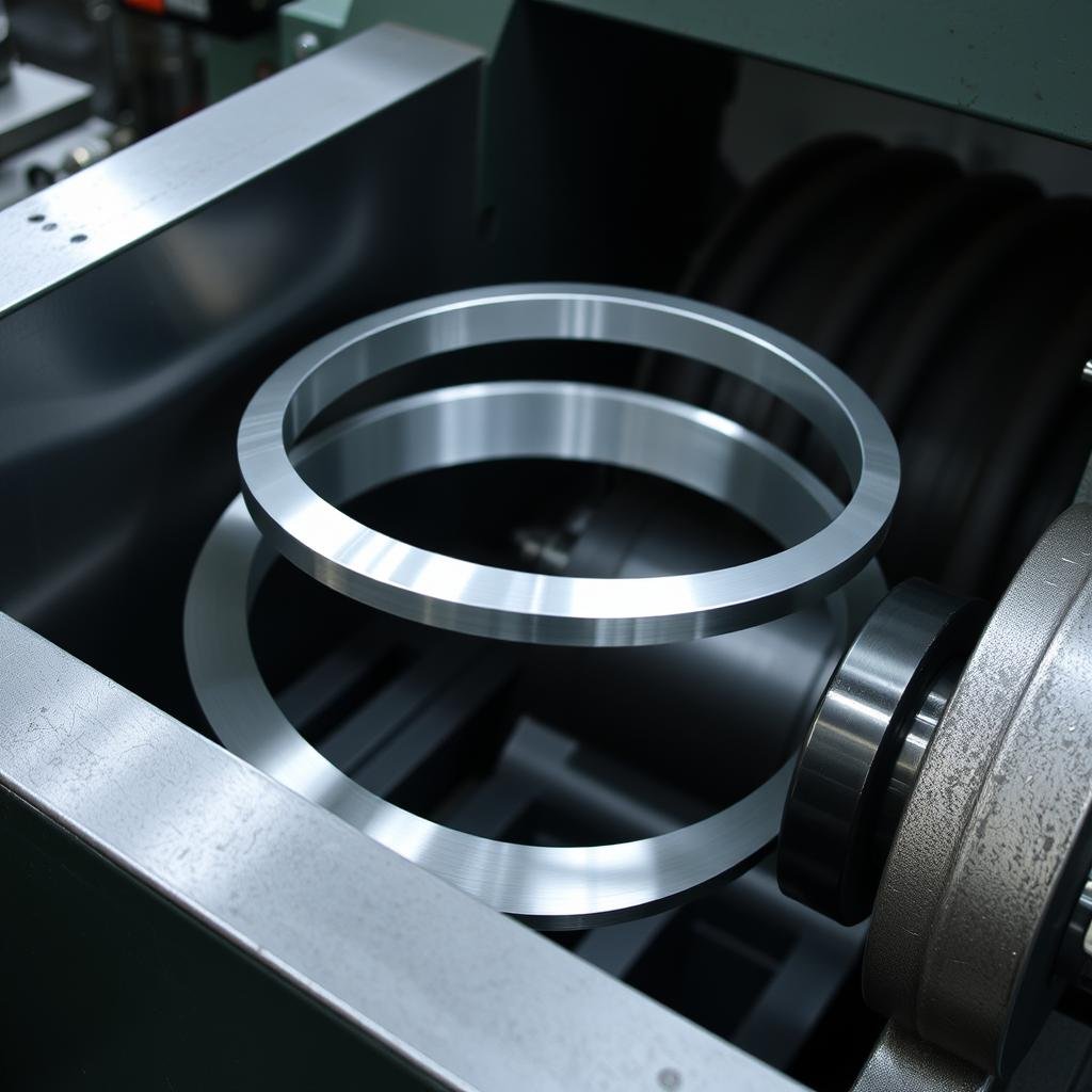 Ring rolling process for aluminum forged rings at MAIKONG