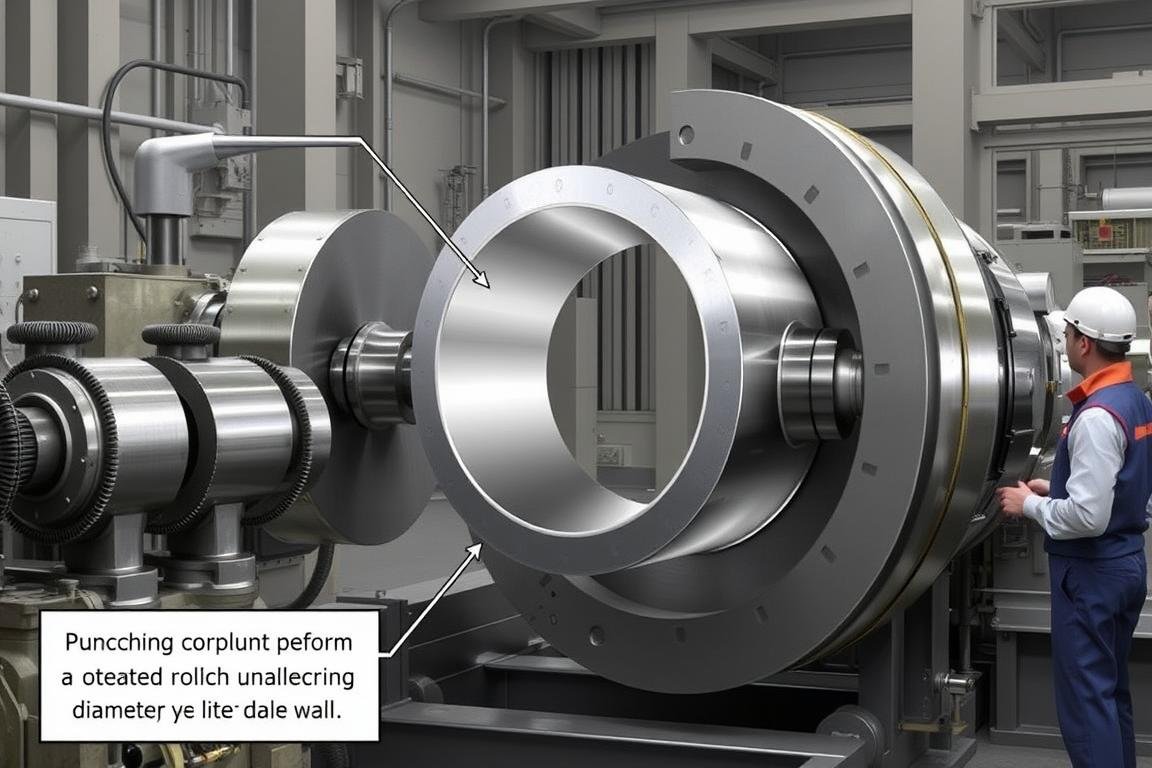 Rolled ring forging process for aluminum alloy components