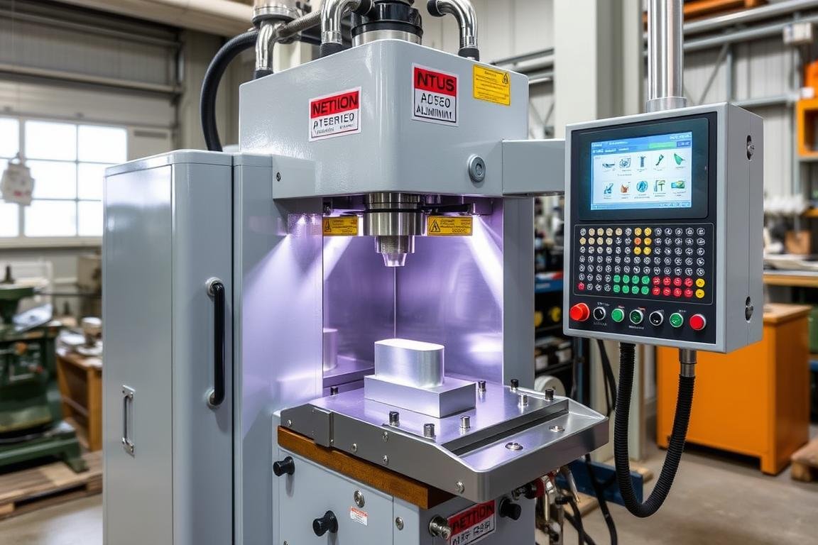 Small aluminum forging press for precision applications Small aluminum forging press for precision applications