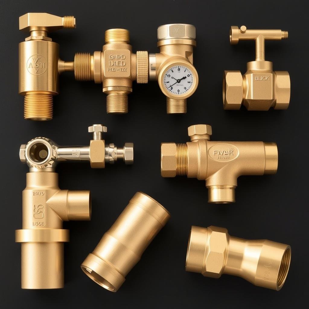 Specialty extruded brass plumbing components