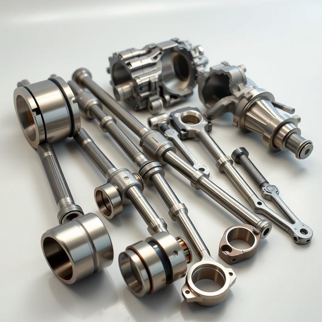 Steel forged automotive components including crankshafts and connecting rods