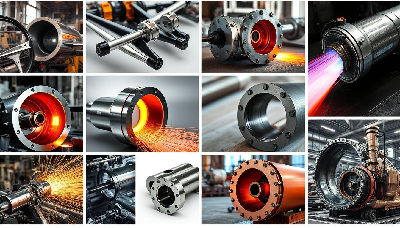 Steel forged components used in various industrial applications