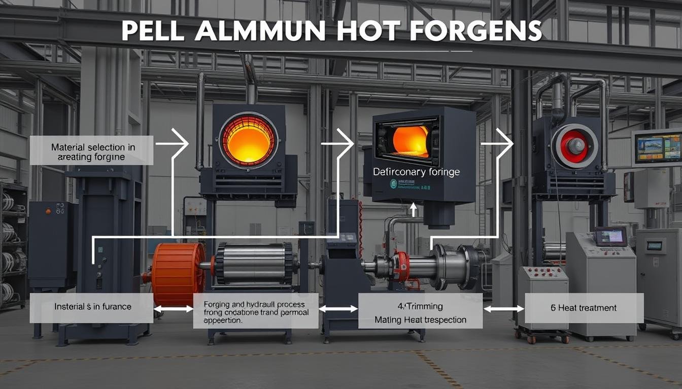 Step-by-step hot forging process for aluminum at MAIKONG facility