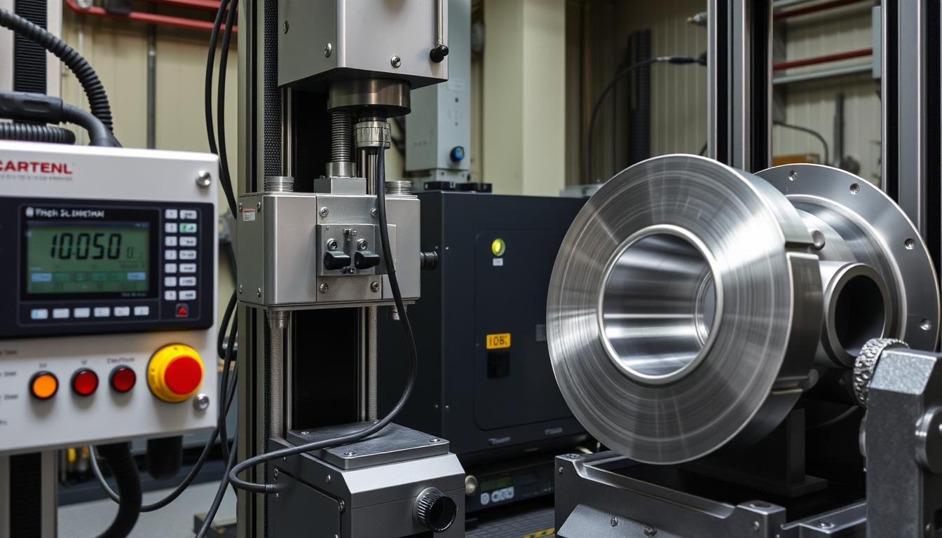 Strength testing of cold forged type-ii anodized machined aluminum spool Strength testing of cold forged type-ii anodized machined aluminum spool